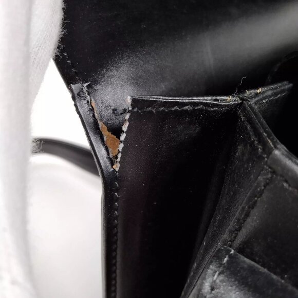 500385AH (S6) Gucci Crossbody Bag Black Leather - Picture 7 of 9